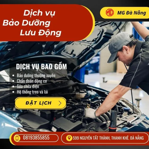 🚗🔧 THÔNG BÁO SỰ KIỆN BẢO DƯỠNG LƯU ĐỘNG DÀNH CHO KHÁCH HÀNG SỬ DỤNG XE MG TẠI ĐÀ NẴNG 🎉